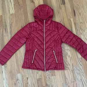 Jessica Simpson light burgundy puffy jacket L
